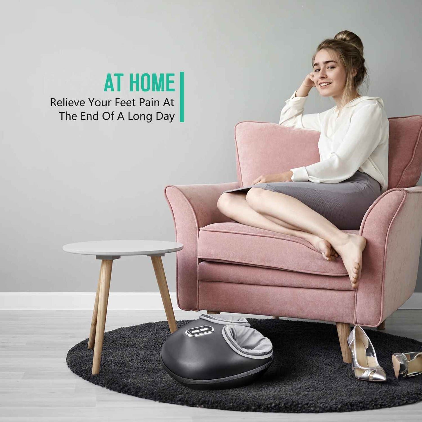 Foot Massager Heating Therapy Muscle Relaxation Electric Foot Massage