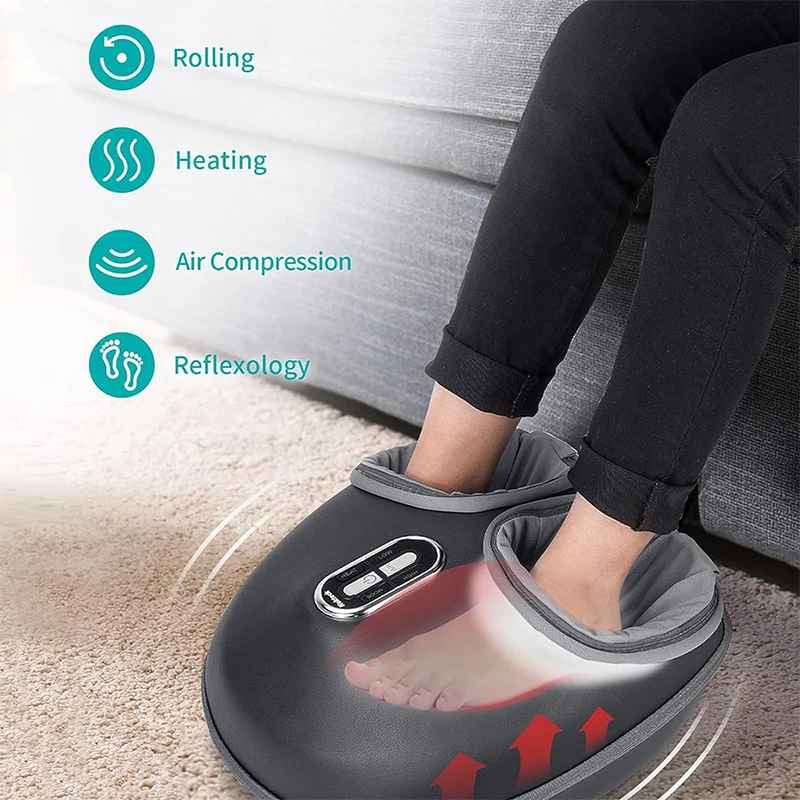 Foot Massager Heating Therapy Muscle Relaxation Electric Foot Massage