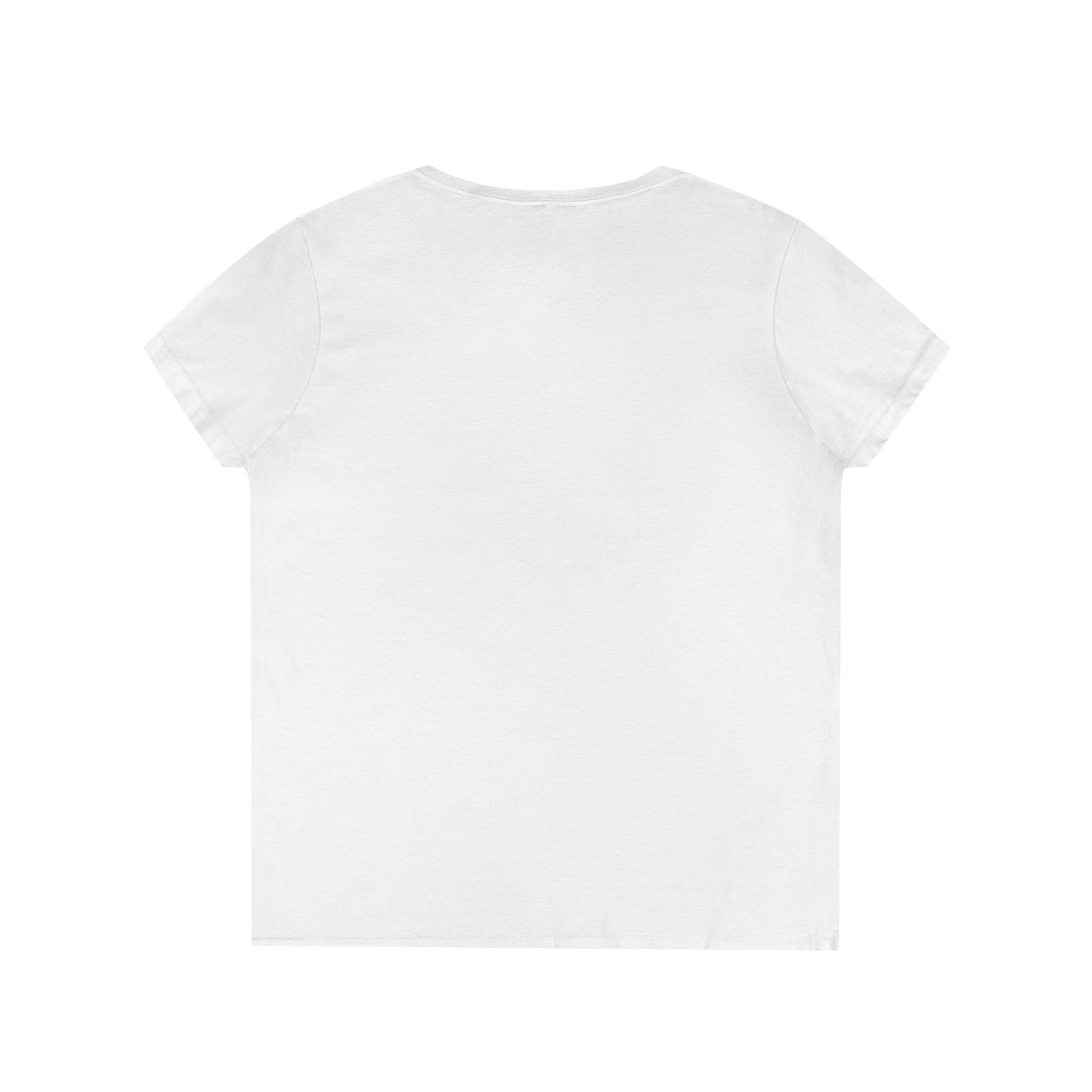 Black Ladies' V-Neck T-Shirt - Simple Day to Day Design