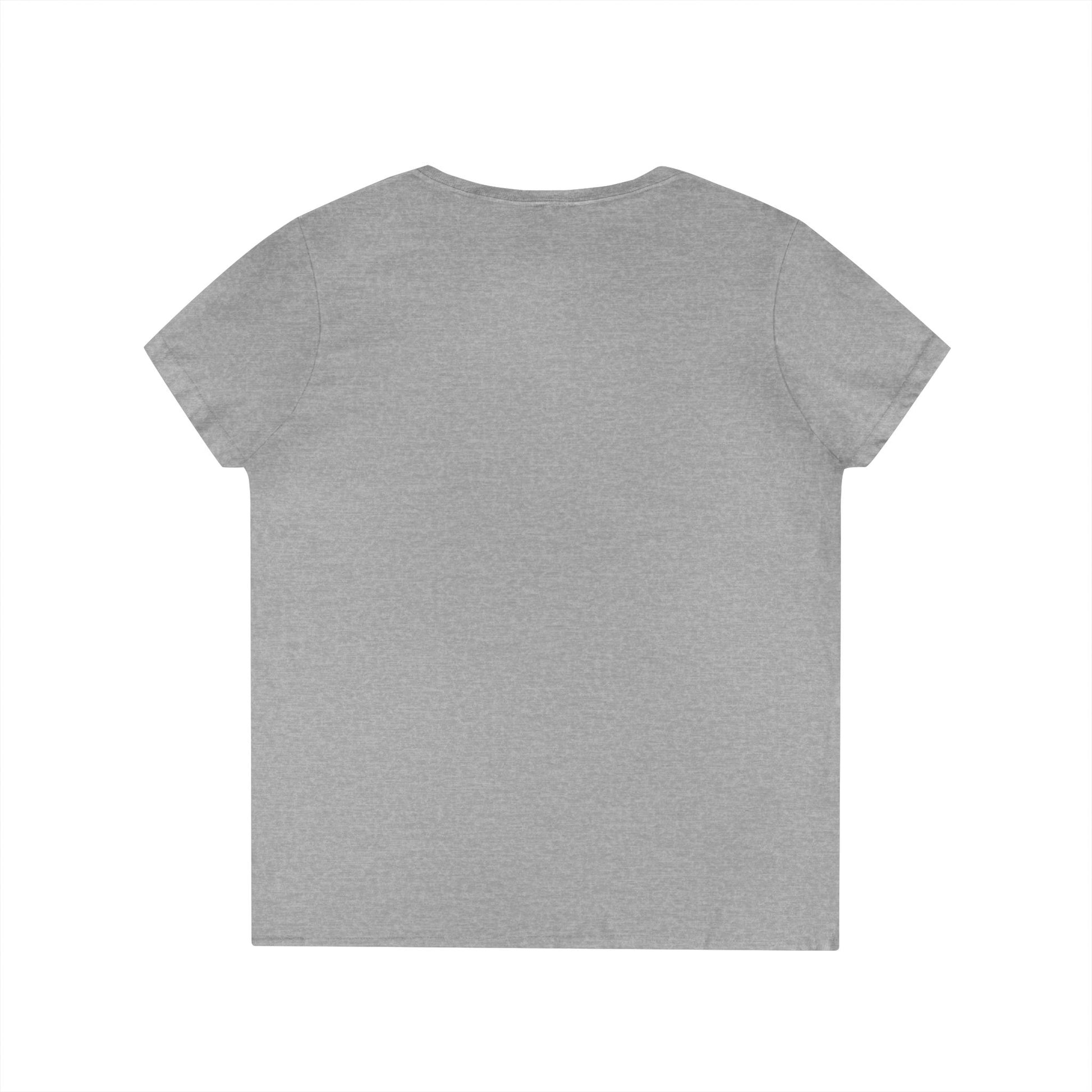 Black Ladies' V-Neck T-Shirt - Simple Day to Day Design